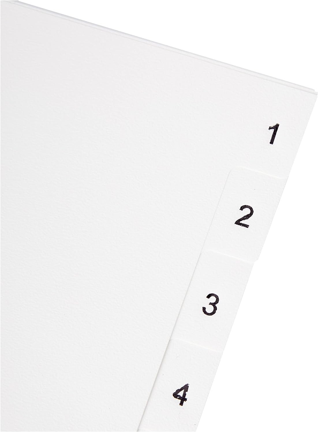 Q-Connect KF01354 1-12 Polypropylene Index A4 Multi Punched - White