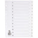 Q-Connect KF01354 1-12 Polypropylene Index A4 Multi Punched - White