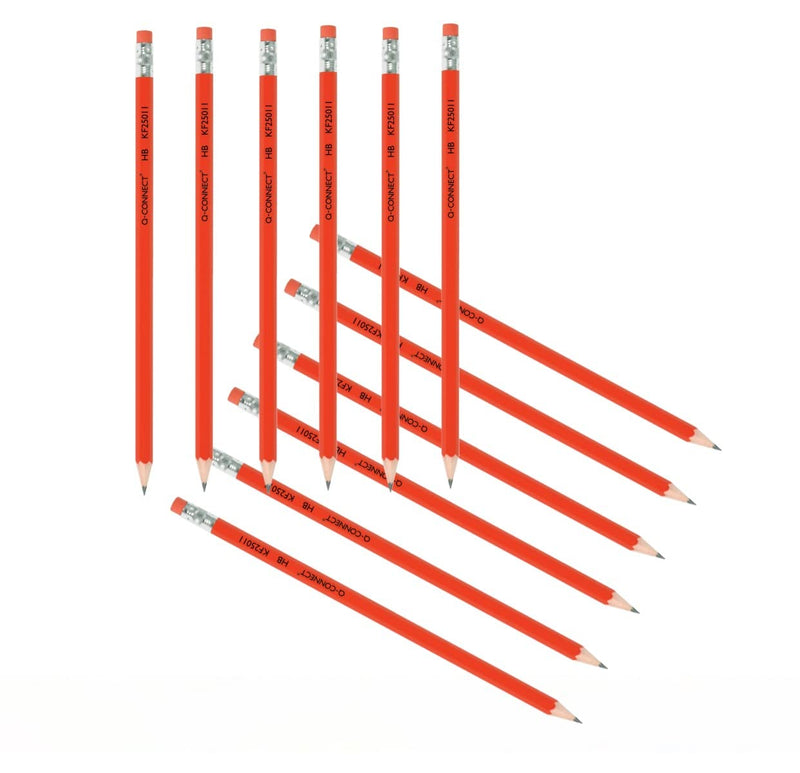 Q-Connect HB Rubber Tipped Office Pencil (12 Pack