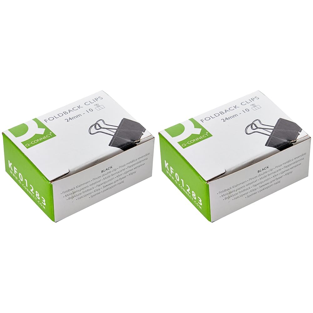 Q-Connect 24mm Foldback Clip (Pack of 20