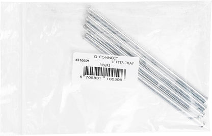 Q-Connect Risers Letter Tray (Set of 4