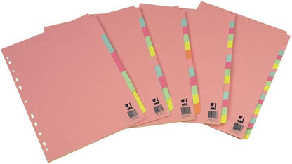 Q-Connect 5-Part Extra Wide Subject Divider A4 KF7698