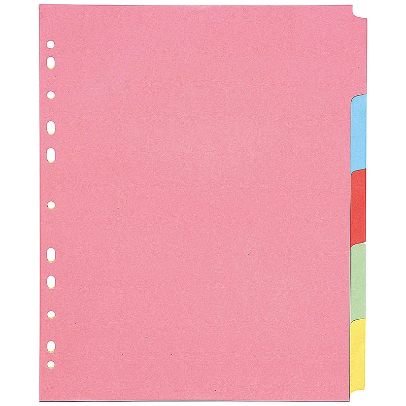 Q-Connect 5-Part Extra Wide Subject Divider A4 KF7698
