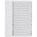 Q-Connect A4 A-Z 20 Part Polypropylene Index Multi Punched - White