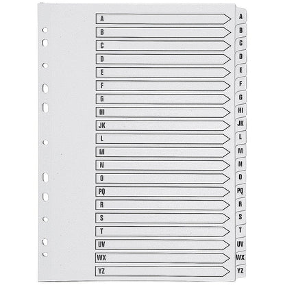Q-Connect A4 A-Z 20 Part Polypropylene Index Multi Punched - White