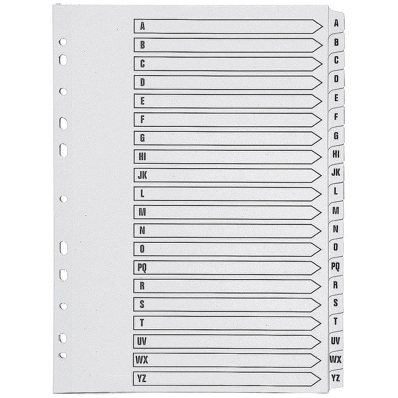 Q-Connect A4 A-Z 20 Part Polypropylene Index Multi Punched - White