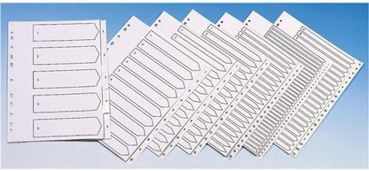 Q-Connect A4 A-Z 20 Part Polypropylene Index Multi Punched - White