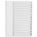 Q-Connect 1-20 Index Multi-punched Polypropylene White A4