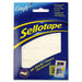 Sellotape H395423 Permanent Double Sided Sticky Fixer, White, 12 x 25mm