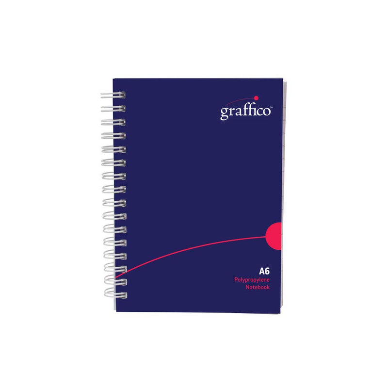 GRAFFICO A6 Twin Wire Board Cover Notebook of 160 Pages (Pack of 1