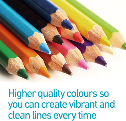 Classmaster Colouring Pencils For Adults & Kids, Long-Lasting Colouring Pencils For Children, Softer Leads For Perfect Colour Laydown, Pre-Sharpened - 12PK (Pack of 3