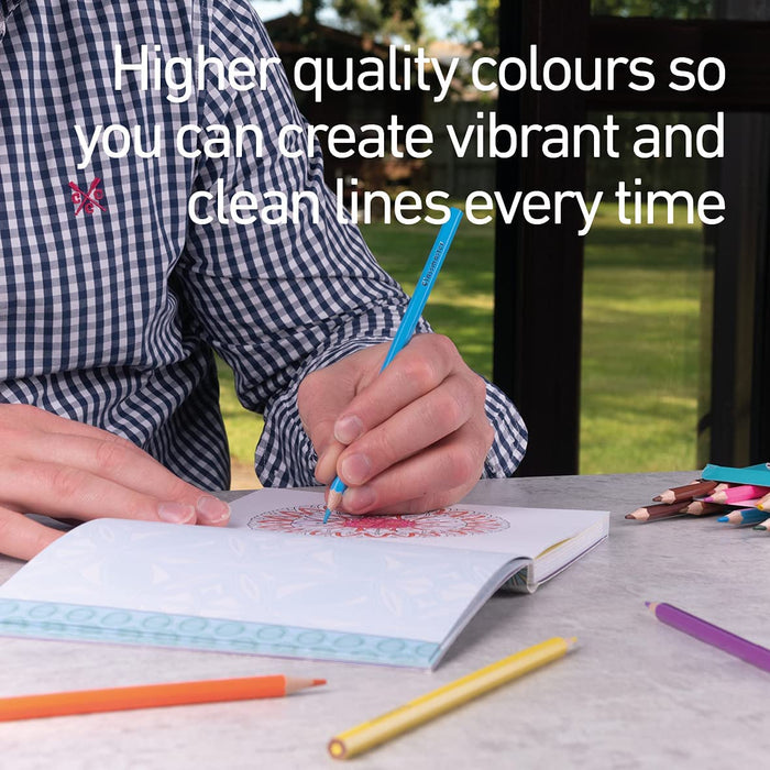 Classmaster Colouring Pencils For Adults & Kids, Long-Lasting Colouring Pencils For Children, Softer Leads For Perfect Colour Laydown, Pre-Sharpened - 12PK (Pack of 3