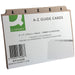 Q-Connect Guide Card 152x102mm A-Z Buff (25 Pack