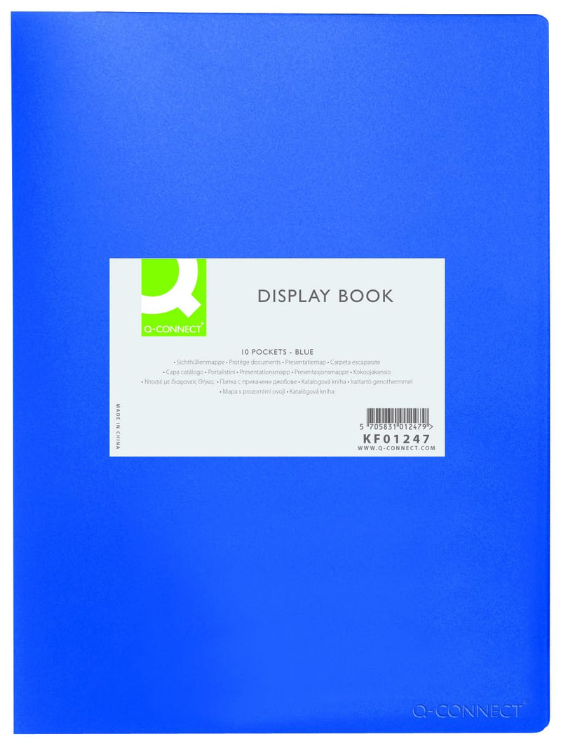 Q-Connect 10-Pocket Display Book
