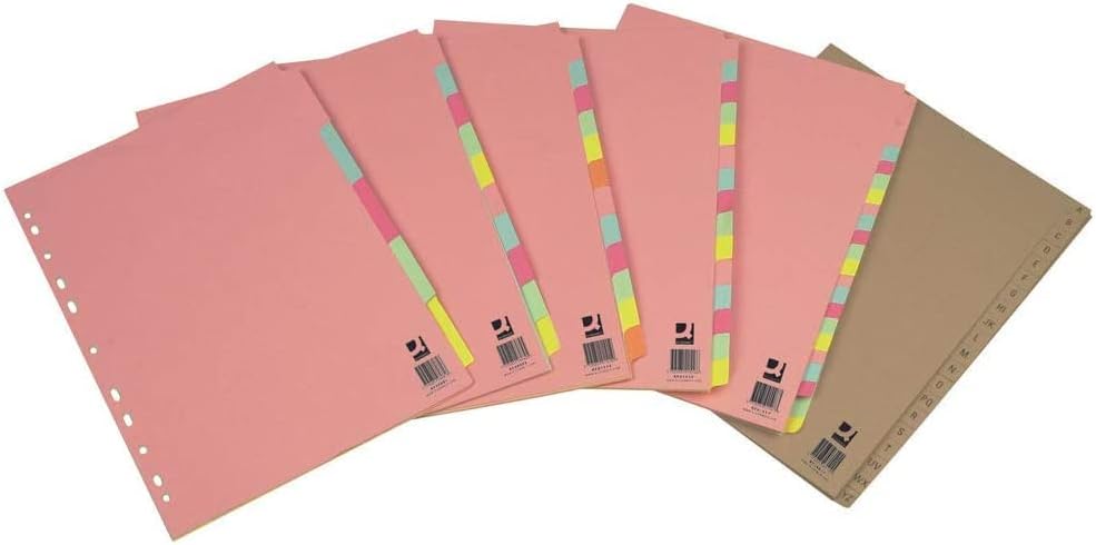 Q-Connect 12-Part Extra Wide Subject Divider A4 KF76983