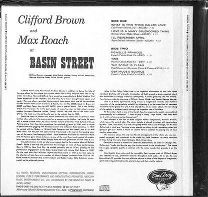 Clifford Brown And Max Roach At Basin Street