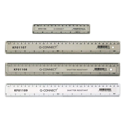 Q-Connect Ruler, 150 mm - Clear