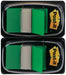Post-it Index Flags - Dual Pack 25mm - Green (50 Flags x 2