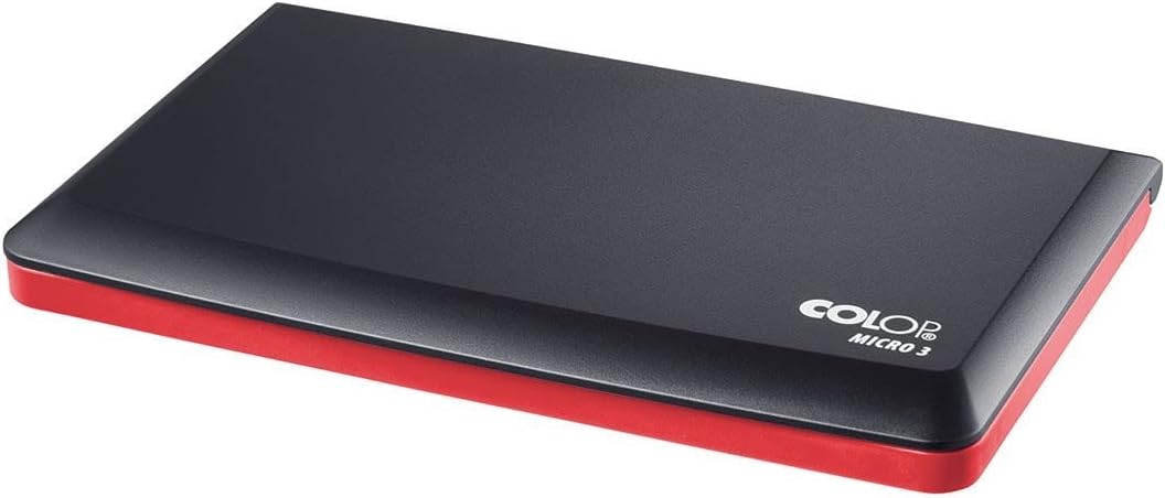 COLOP EM05402 Stempelkissen Micro 3, 90 x 160 mm, rot