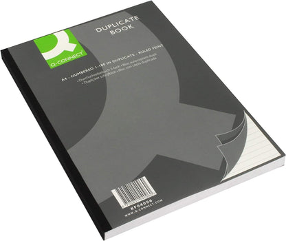 Q-Connect A4 Ruled Feint Duplicate Book