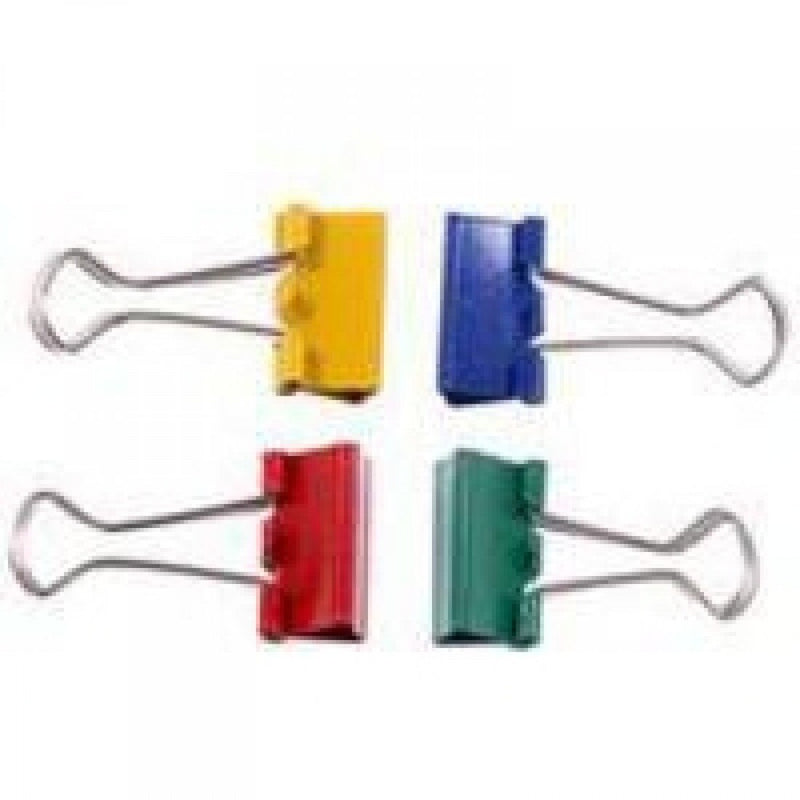 Clipper Assorted 19mm Foldback Clip (Pack of 10