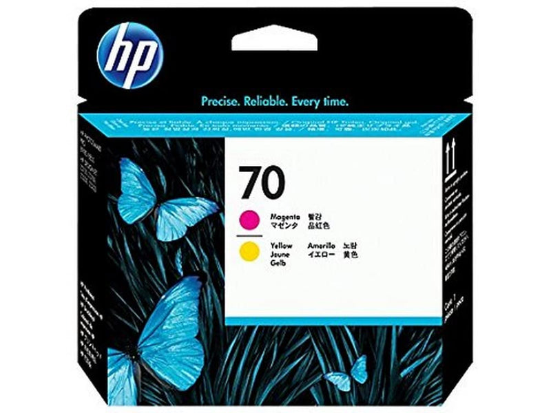HP 70 - C9406A - 1 x Yellow, 1 x Magenta - Printhead - For DesignJet Z2100, Z3100, Z3200, Z5200, Z5400, Photosmart Pro B8850, Pro B9180