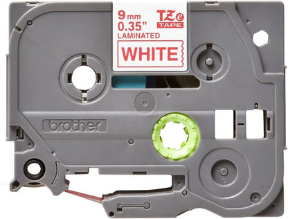 Brother TZe-222 Labelling Tape Cassette, 9 mm (W) x 8 m (L), Laminated, Brother Genuine Supplies