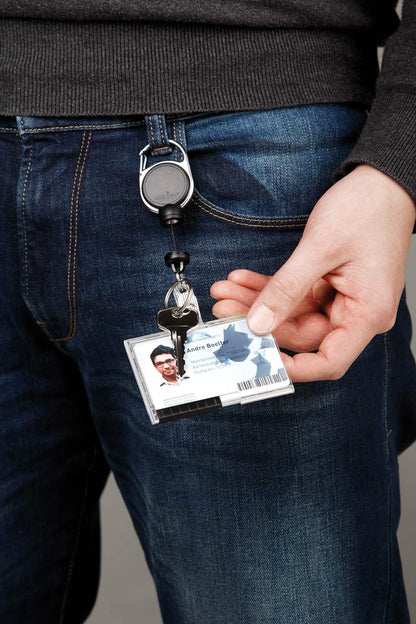Durable 832910 Badge Reel Extra Strong for Heavy Card Holders or Keys Up to 300 g, 1 Piece