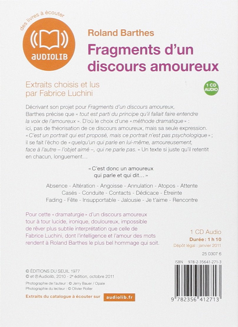 Fragments d'Un Discours Amoureux