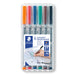 Staedtler 315 WP6 Lumocolor Universal Non Permanent Medium Pens - Assorted Colours