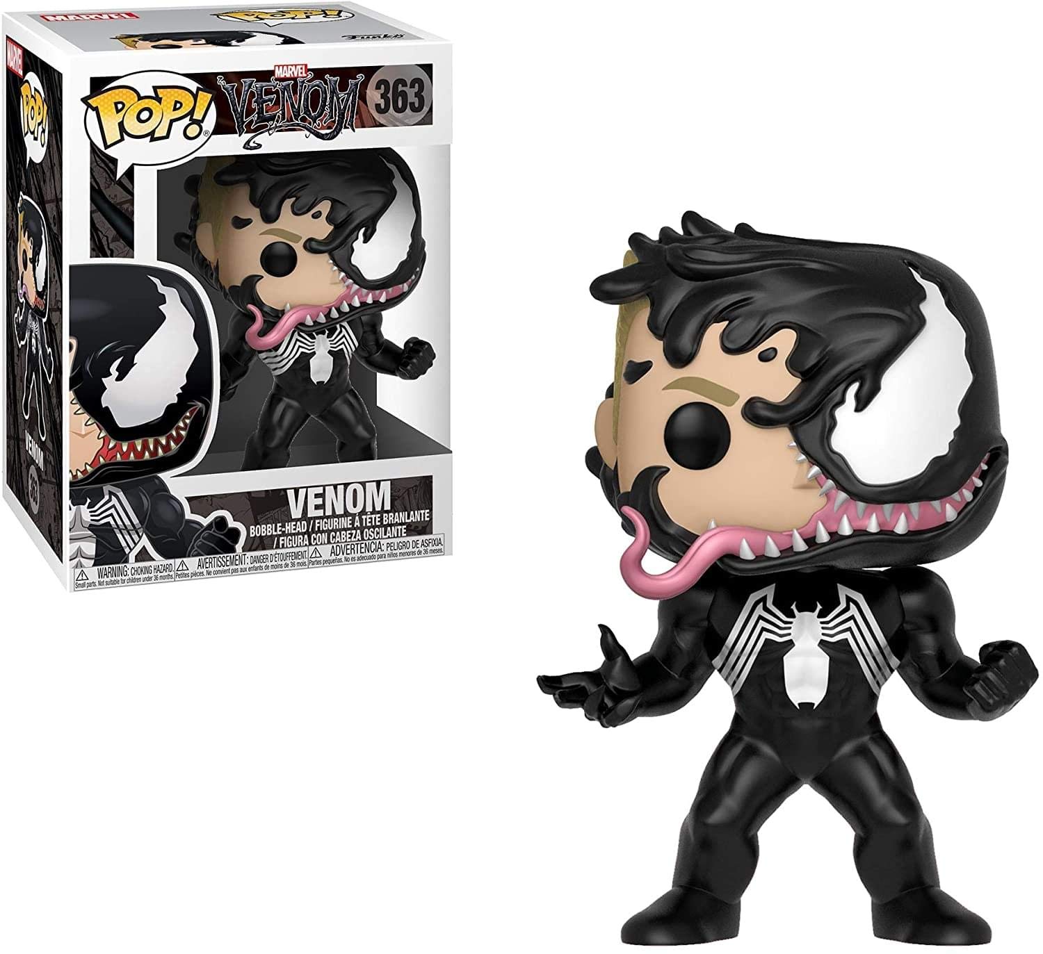 Funko POP! Bobble: Marvel: Marvel Venom: Venom Eddie Brock - Collectable Vinyl Figure - Gift Idea - Official Merchandise - Toys for Kids & Adults - Comic Books Fans - Model Figure for Collectors Stand