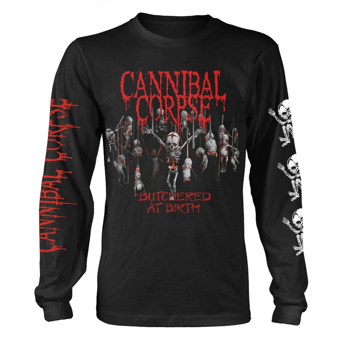 CANNIBAL CORPSE - BUTCHERED AT BIRTH BABY BLACK (FOTL) Long Sleeve Shirt Medium