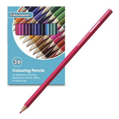 Classmaster CPW36 Colouring Pencils, Assorted (Pack of 36