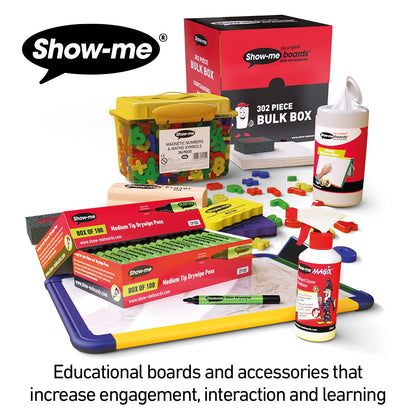 Show-Me STM10 profesor pizarra marcadores, negro (Pack de 10