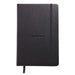 RHODIA 118769C - Rigid Notebook Webnotebook Black - A5 - Dotted Dot - 192 pages - Clairefontaine Ivory Paper 90 g/m - Bookmark, Elastic Closure - Faux Leather Cover