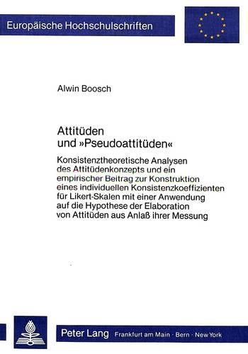 Attitueden Und «Pseudoattitueden»