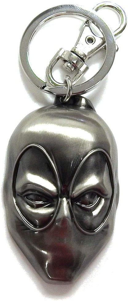 Marvel Deadpool Head Pewter Key Ring