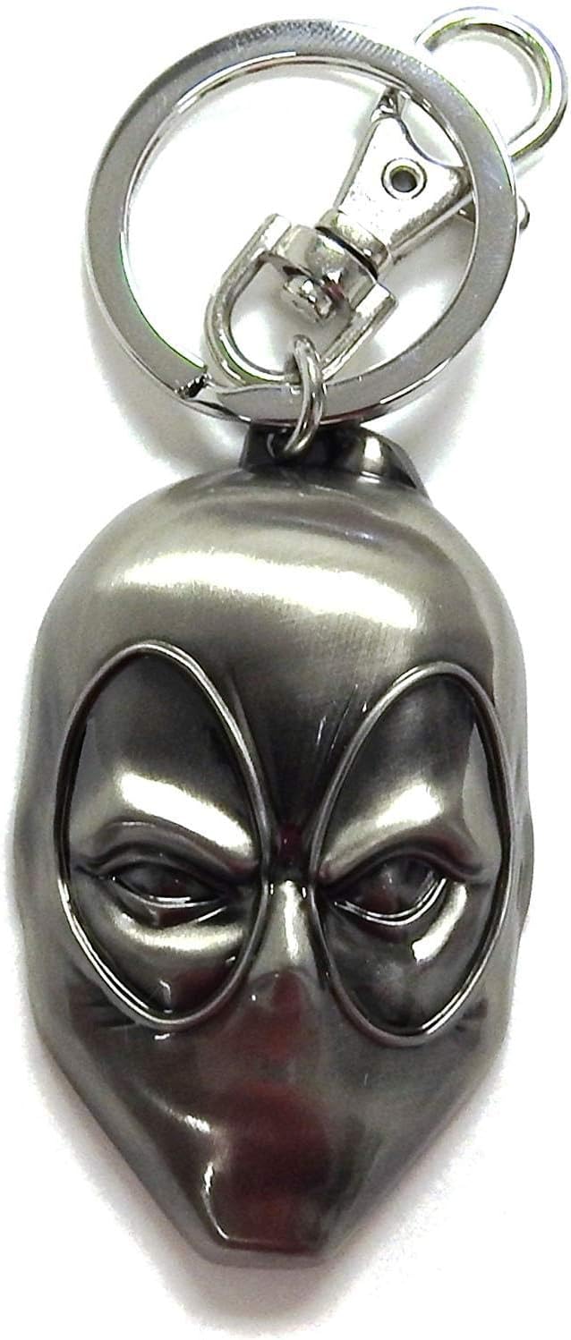 Marvel Deadpool Head Pewter Key Ring