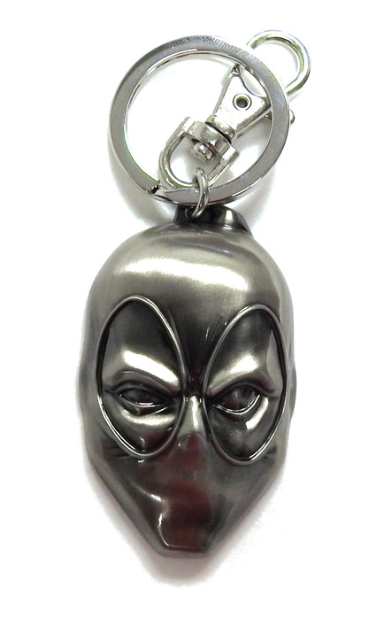Marvel Deadpool Head Pewter Key Ring