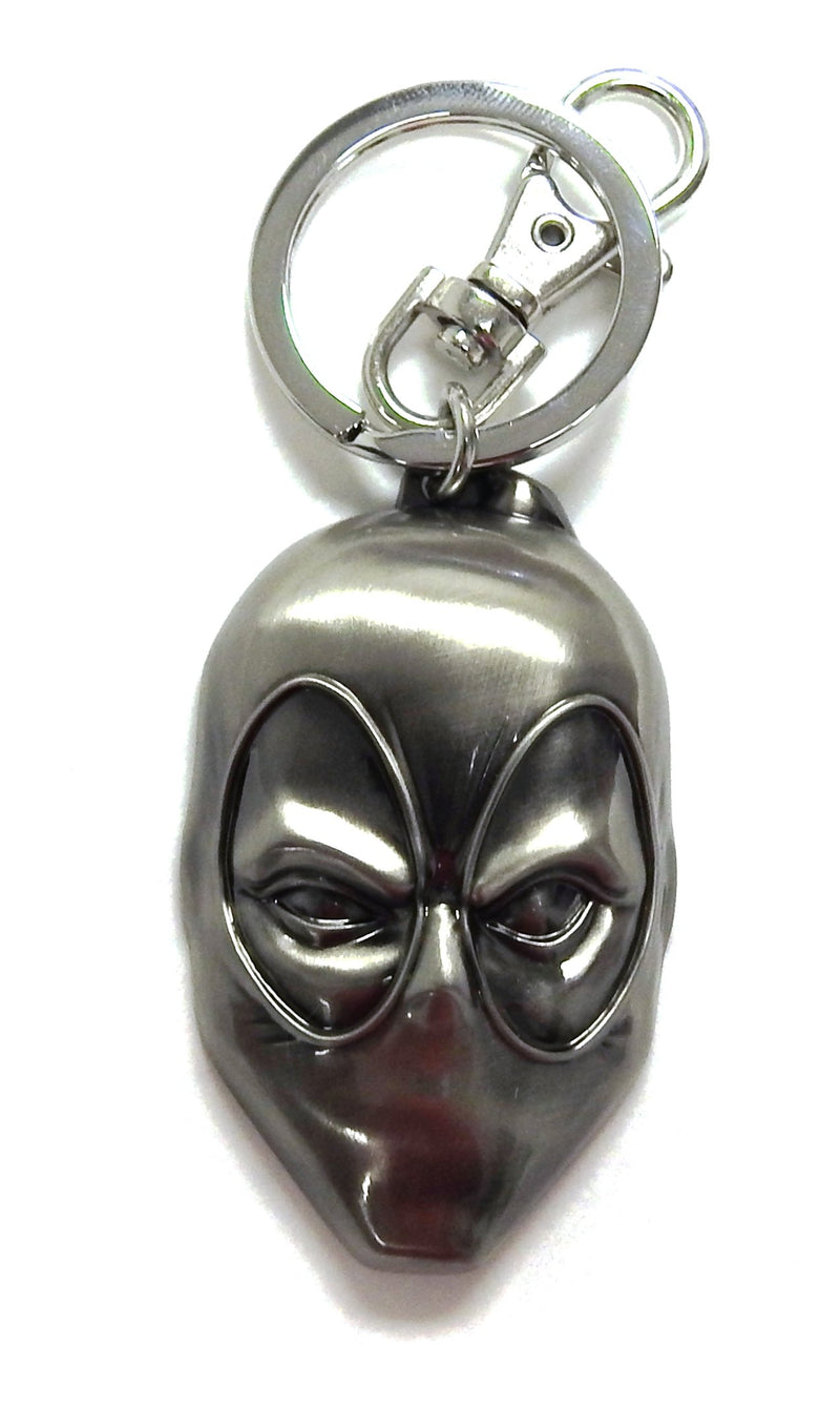 Marvel Deadpool Head Pewter Key Ring