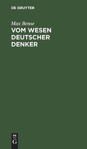 Vom Wesen deutscher Denker: Oder zwischen Kritik und Imperativ (German Edition