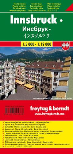 Innsbruck Tourist Map 1:5 000 - 1:12 000