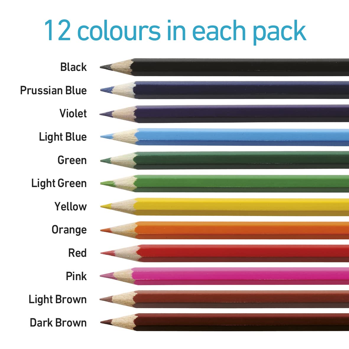Classmaster Colouring Pencils For Adults & Kids, Coloured Pencils, Long-Lasting Colouring Pencils For Children, Softer Leads For Perfect Colour Laydown, Pre-Sharpened - 144PK
