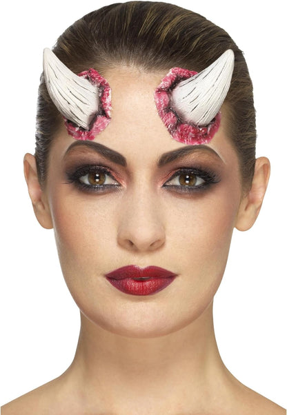 Smiffys Smiffys Make-Up FX, Latex Devil Horn Prosthetics,