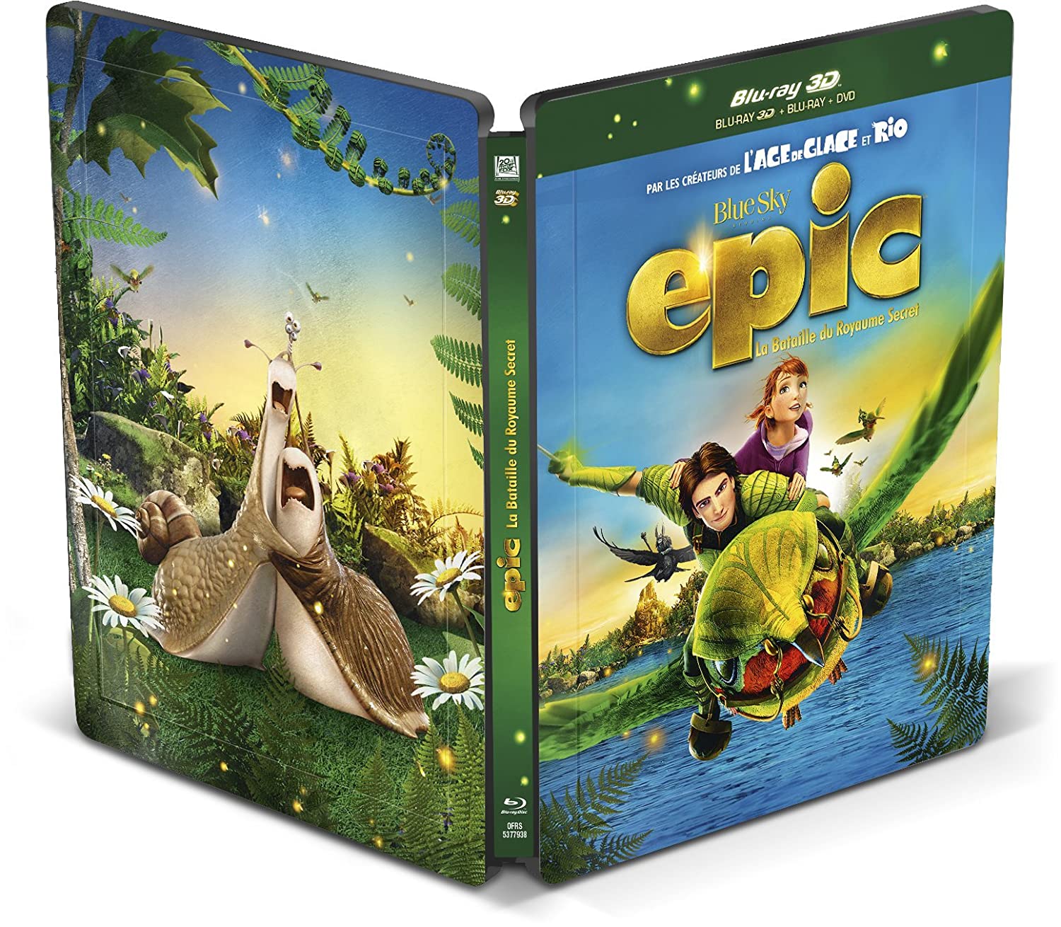 Epic / La bataille du Royaume Secret (Blu-ray 3D + Blu-ray + DVD) (Steelbook with Lenticular Magnet)