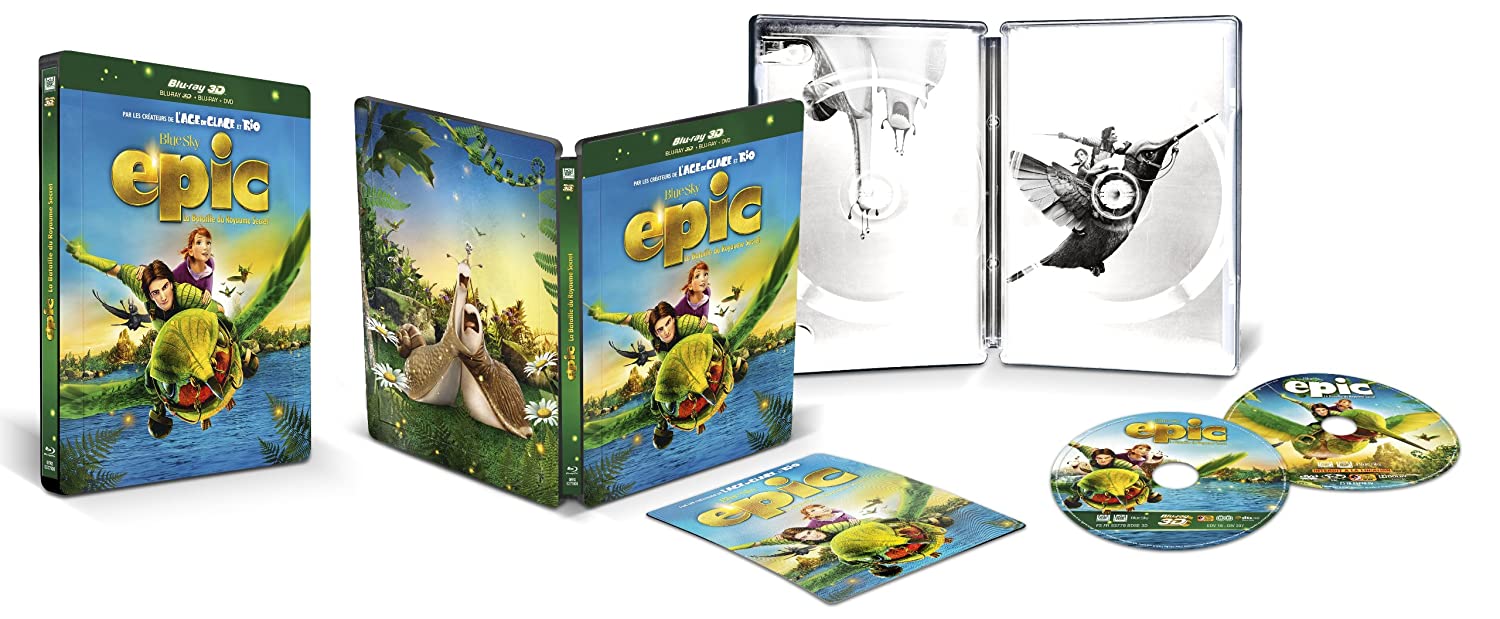 Epic / La bataille du Royaume Secret (Blu-ray 3D + Blu-ray + DVD) (Steelbook with Lenticular Magnet)