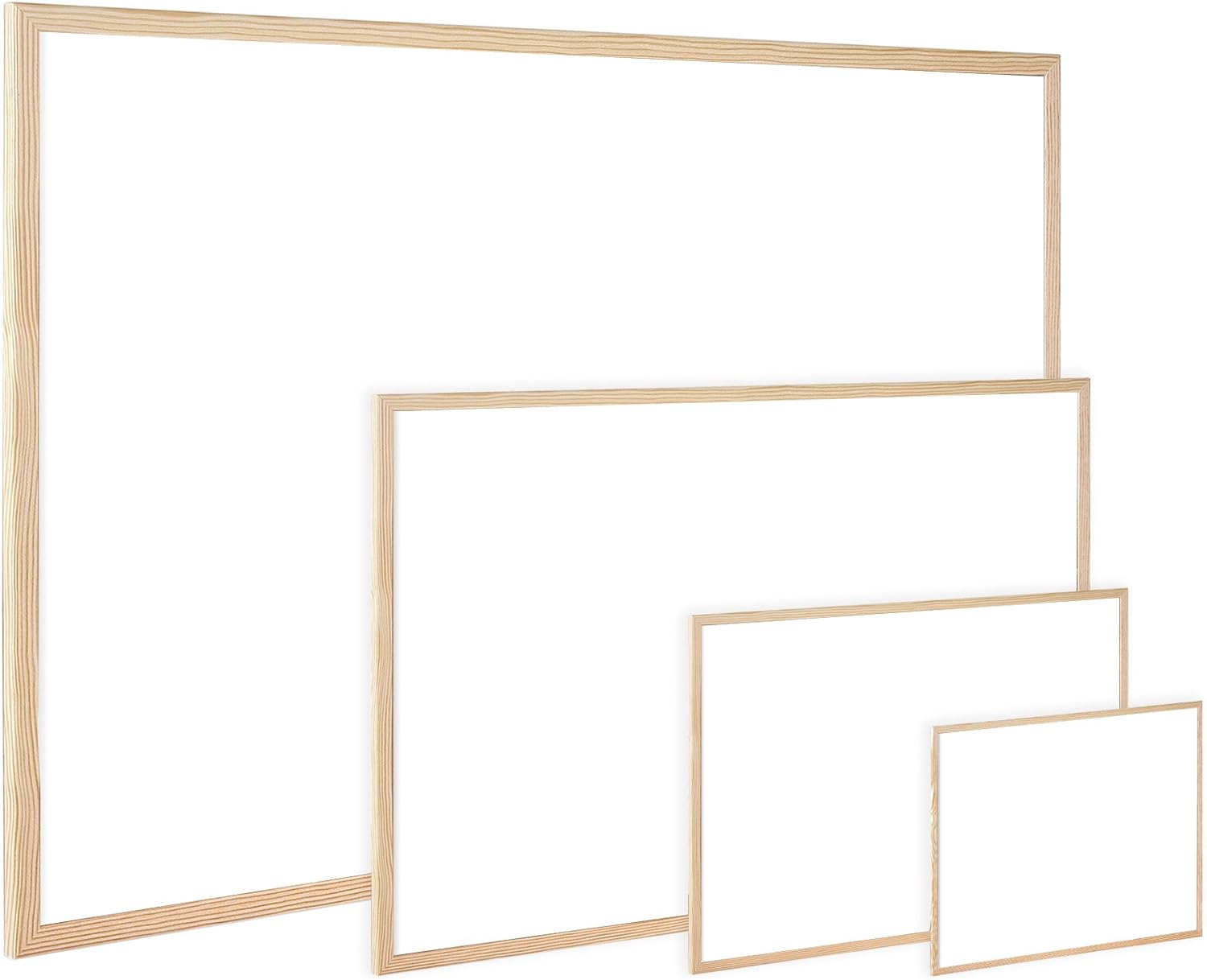 Q-Connect 400x300mm Wooden Frame Whiteboard &BIC Velleda 1721 Whiteboard Pens - Assorted Colours, Pouch of 8