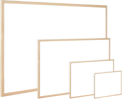 Q-Connect 400x300mm Wooden Frame Whiteboard &BIC Velleda 1721 Whiteboard Pens - Assorted Colours, Pouch of 8