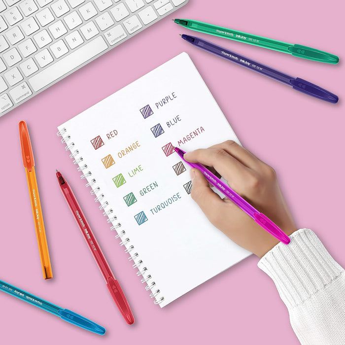 Paper Mate InkJoy 100ST Ballpoint Pens | Medium Point (1.0 mm) | Green | 50 Count