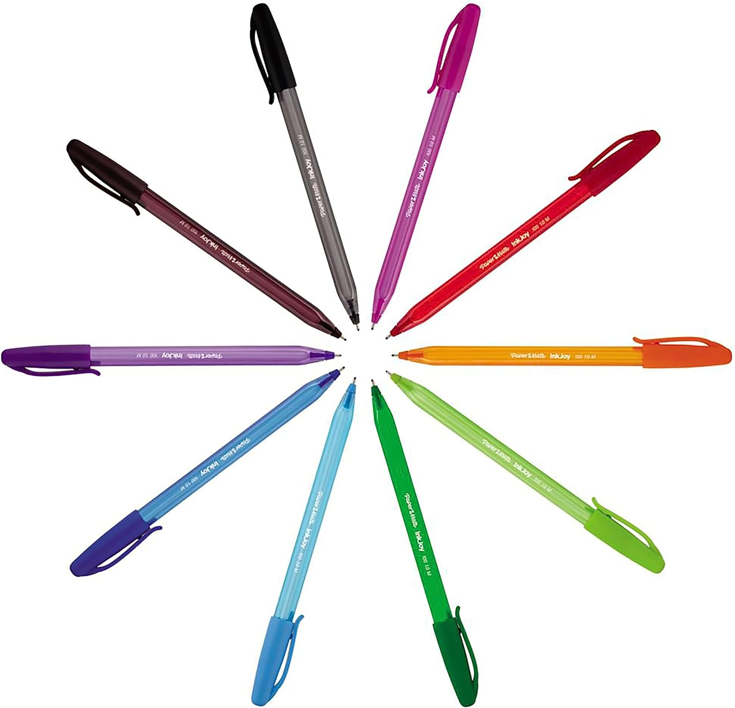Paper Mate InkJoy 100ST Ballpoint Pens | Medium Point (1.0 mm) | Green | 50 Count